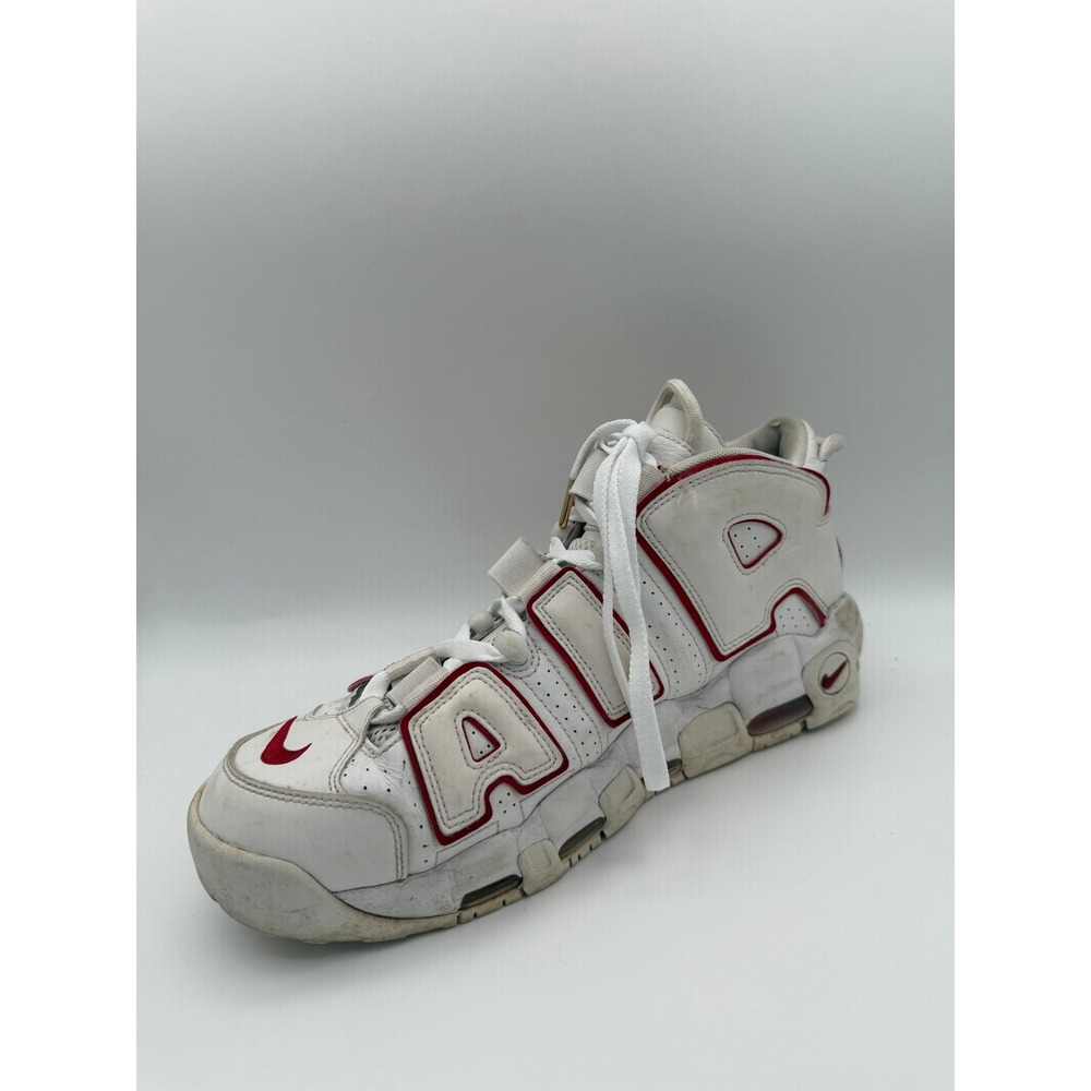Size 12 - Nike Air More Uptempo White Varsity Red Outline 921948-102 - Picture 8 of 8